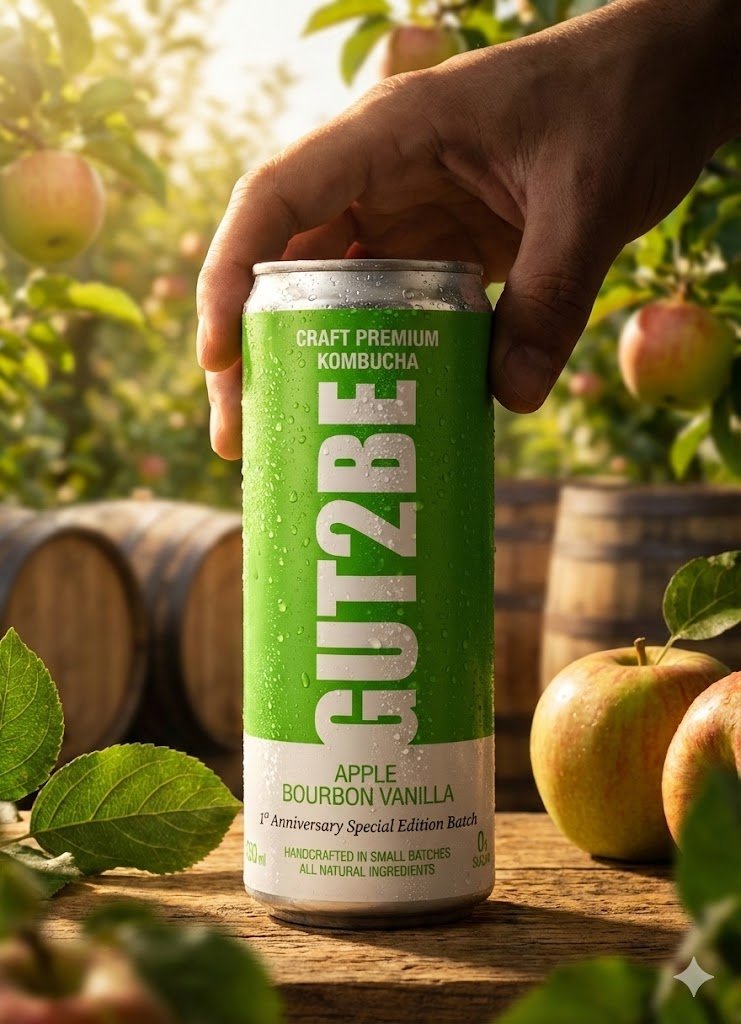 Kombucha Alma és Burbon vaníla - 12x330 ml - es készlet - GUT2BE HungaryGut2beGUT2BE Hungary