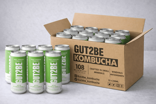 Kombucha Alma és Burbon vaníla - 12x330 ml - es készlet - GUT2BE HungaryGut2beGUT2BE Hungary