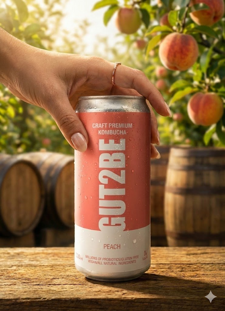 Kombucha barackkal - 12x330 ml - es készlet - GUT2BE HungaryGut2beGUT2BE Hungary