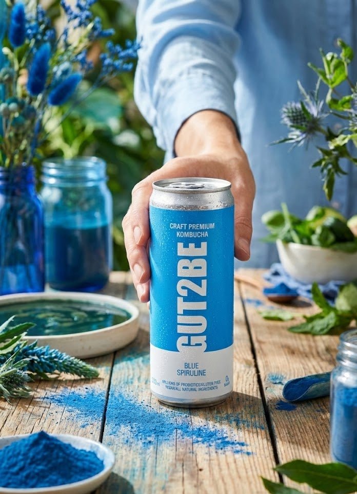 Kombucha kék spirulinával - 12x330 ml - es készlet - GUT2BE HungaryGut2beGUT2BE Hungary