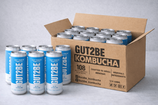 Kombucha kék spirulinával - 12x330 ml - es készlet - GUT2BE HungaryGut2beGUT2BE Hungary